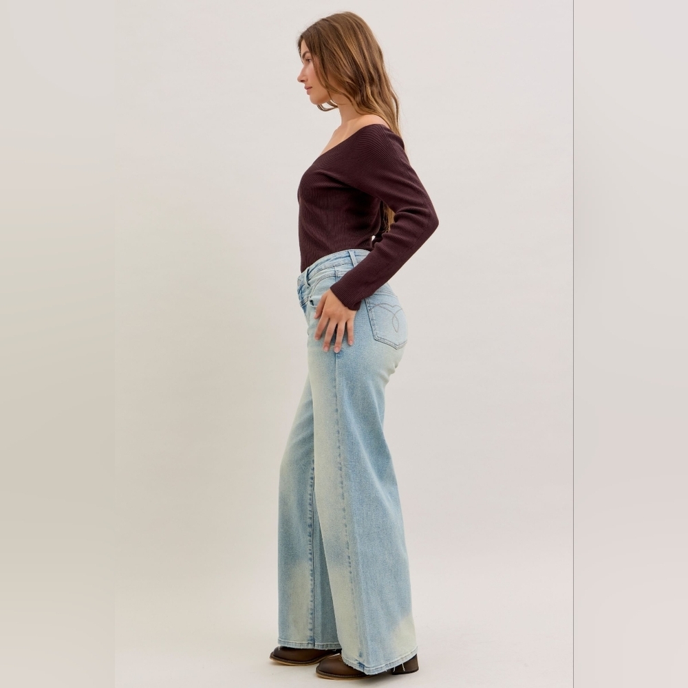 Judy Blue HR Light Wash Classic Straight Leg Jeans Column Western Various NEW - Picture 7 of 9